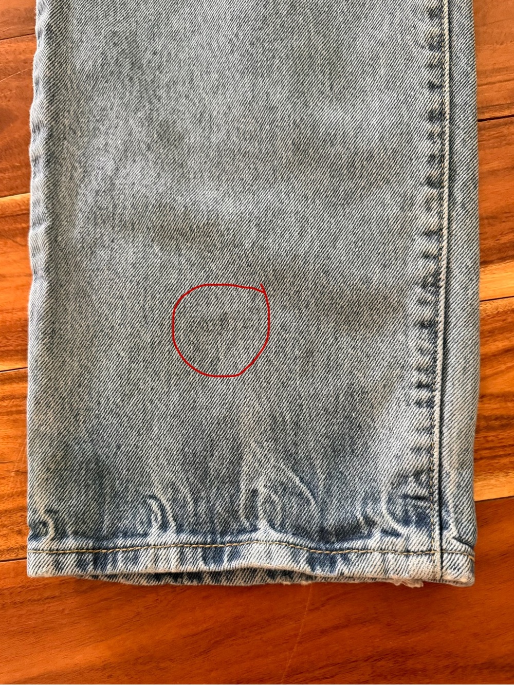 Levi’s 27 ‘94 Baggy Distressed Lightwash Distressed Cotton Jeans Streetwear - Picture 6 of 9